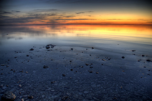 morning sky reflection water clouds sunrise island rocks michigan explore hdr lakehuron mackinac photomatrix