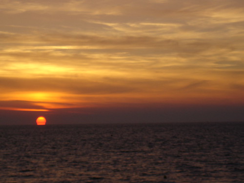sunset sea europe normandie normandy paysdauge calvados coucherdesoleil cabourg michelemp