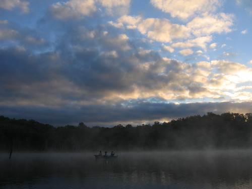 lake clouds sunrise bearcreek