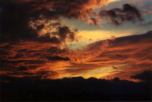 sunset sky nature clouds germany landscape evening countryside hessen fulda badsalzschlirf alkuin