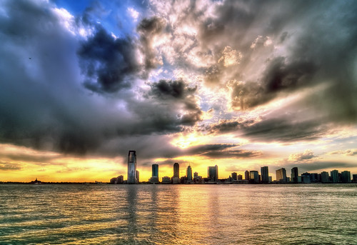 nyc newyorkcity sunset cloud geotagged newjersey jerseycity hudsonriver hdr mudpig stevekelley