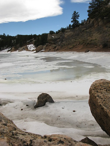 camping snow ice fishing rocks wyoming curtgowdystatepark granitereservoir