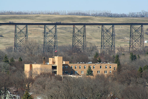 bridge hospital cityscape northdakota valleycity medicinewheelpark