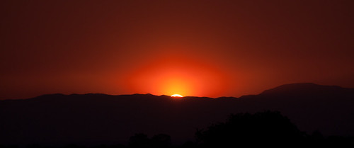 sunset newmexico santafe wildfire wallowfire