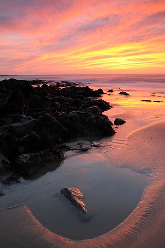 ocean sea beach sunrise nikon rocks january sigma 2008 folkestone 1850 d300