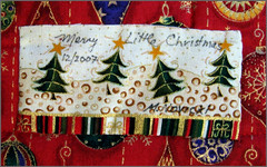 "Merry Little Christmas" label