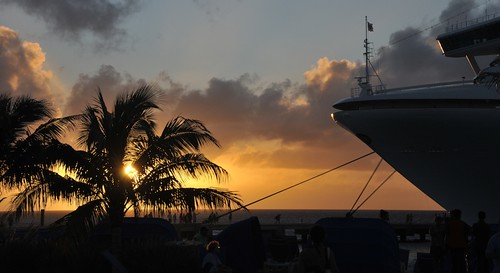 sunset sun water sunrise boats grandturk