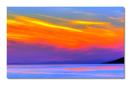 sunset sea sky clouds colours croatia adria makarska bratus