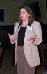 Sherry Heyl speaking to Ga. State Alumni Enterpreneur Group