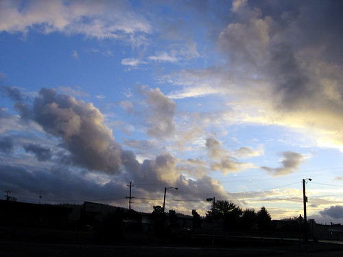 sunset sky clouds oregon