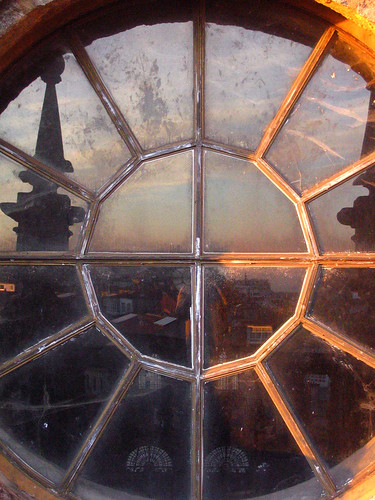 roof santiago sunset reflection window spain cathedral galicia compostela oldtown oldcity