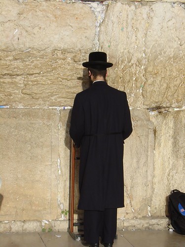 Man at Wailing Wall Jerusalem