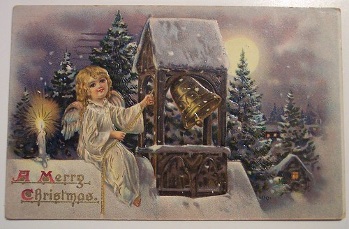 Vintage Christmas Postcard Angel