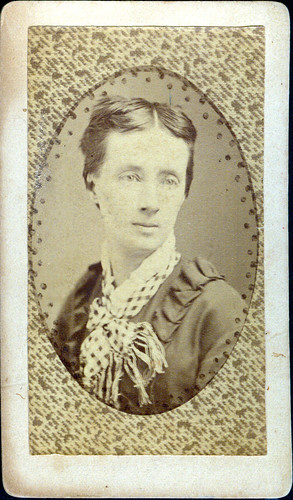 Woman with lace collar
