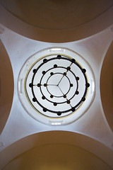 Ceiling and chandelier
