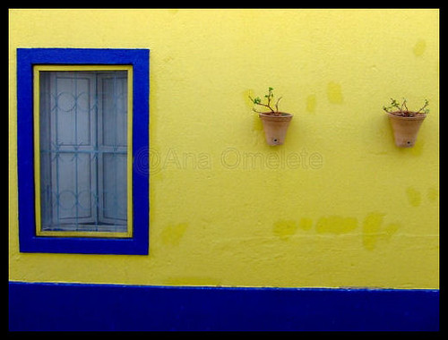 blue house portugal window yellow azul architecture casa arquitectura plantas europe traditional amarelo janela algarve tradition soe estoi vasos tradicional típica anaomelete fujifilmfinepixs5600 shieldofexcellence