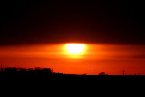 sunset sky orange sun clouds horizon iowa markevans chimothy27