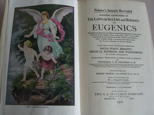 Frontispiece and title page of "Eugenics"