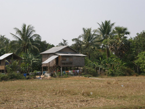 Stilt house in rural Siem Reap