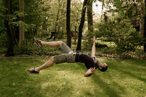 photoshop person backyard nikon experiment levitation lifted d40