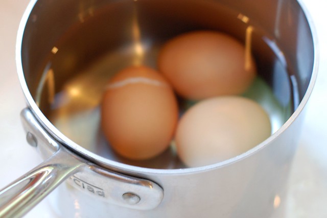 Hard-boiled eggs by Eve Fox, Garden of Eating blog, copyright 2011