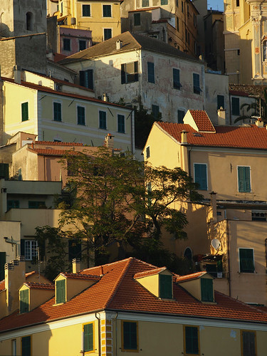 italy buildings ancient riviera italia village liguria medieval roofs hamlet imperia cervo mediterraneanstyle