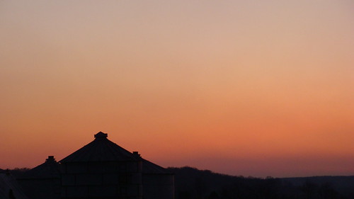 pink sunset indiana silo corydon