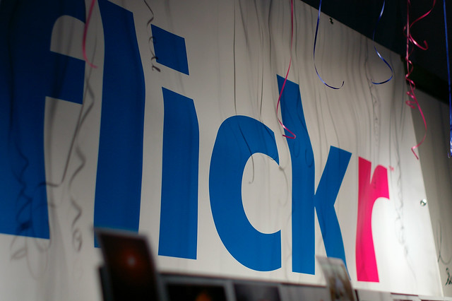 at Flickr's 4th birthday party in San Francisco, March 2008