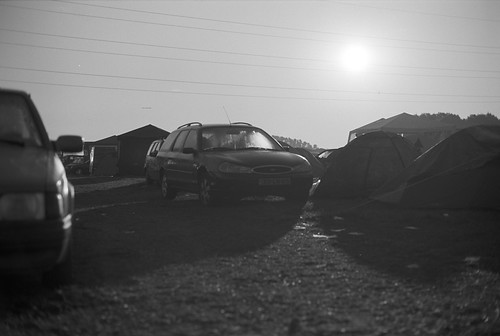 camping bw cars sunrise powerlines sw campground 115 haldern efke25 adox supersnowmanphotographs chs25 calbea49 atm49 8min45