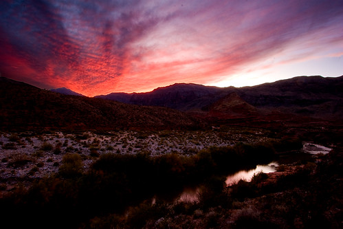 sunset arizona mountains river landscape desert virginrivergorge
