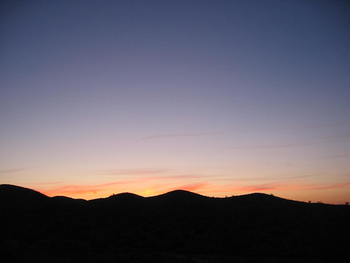 sunset arizona mountain hiking south