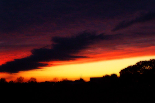 sunset red orange cloud black yellow photoshop manipulated scott evening louisiana purple enhanced orton 2007 3666o