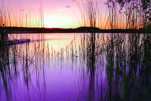 longexposure sunset lake nature water germany evening europe filter reet cokin beverstedt