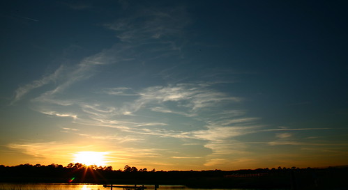 sunset sky sun nature clouds river florida guana researchpark
