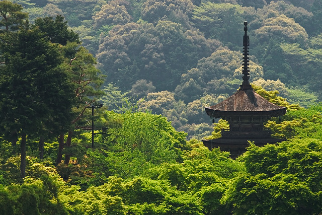 Pagoda on the grounds of Kiyomizu Temple, Kyoto