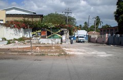 Road and murales in Spanish Town