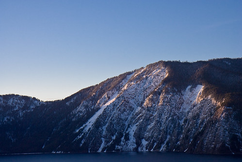 blue winter shadow sky mountain lake snow ice water sunrise 2008onedayatatime 2008onedayatatimemar