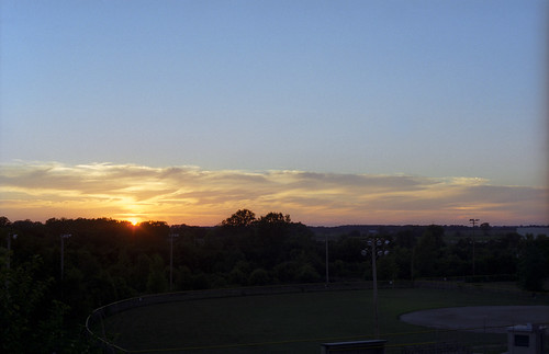 park sunset ohio sun clouds minolta marion baseballfield baseballdiamond