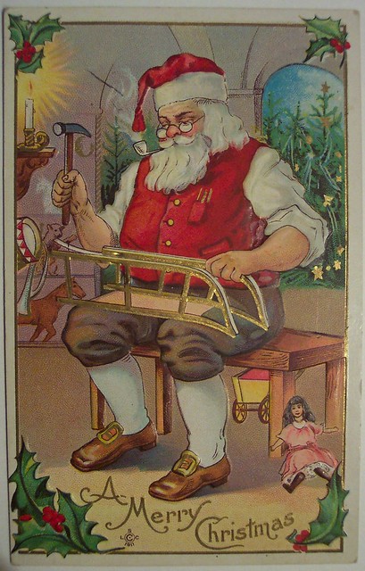 Vintage Christmas Postcard Santa | Flickr - Photo Sharing!