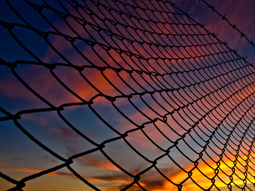 sunset trapped tramonto web rete