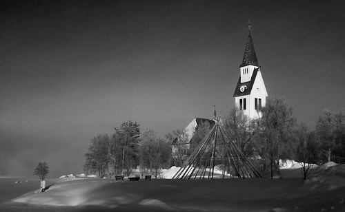 white black church monochrome digital mono photo nikon exterior view image sweden photograph infrared nikkor dslr effect include d80 arjeplog