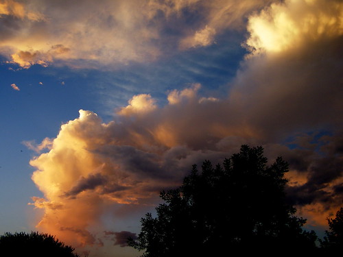 sunset sky storm rain weather clouds backyard texas abilene