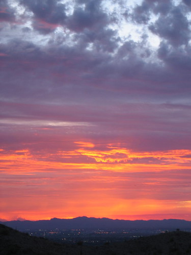 sunset arizona mountain hiking south