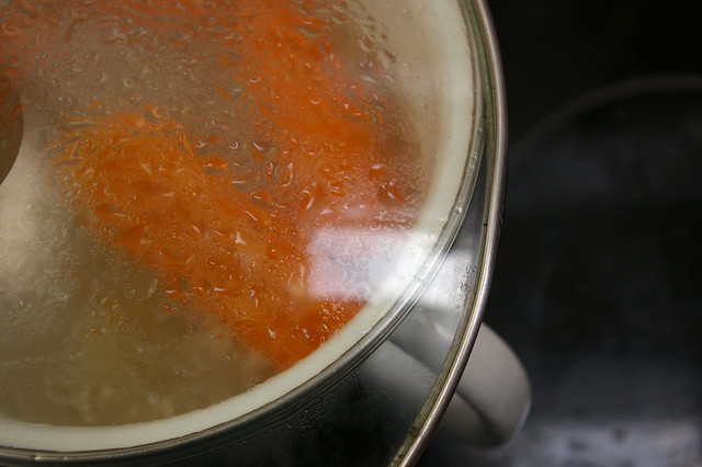 Boiling carrots