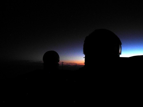blue mountain sunrise dawn hawaii observatory telescope astronomy bigisland maunakea maunakeasciencereserve