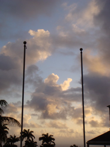 sky holiday clouds sunrise island dawn palm caribbean stkitts alexhopkins ottleysplantationinn