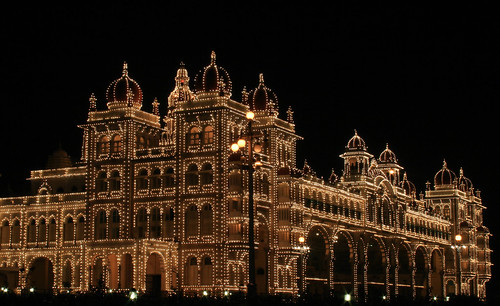 architecture illumination palace mysore indosaracenic indogothic
