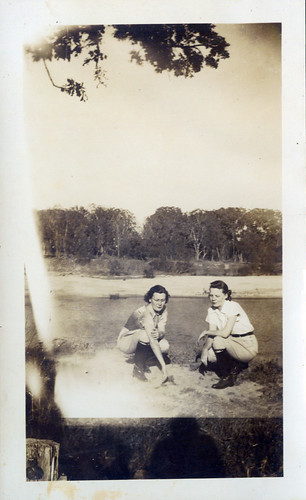 Two Women at seashore