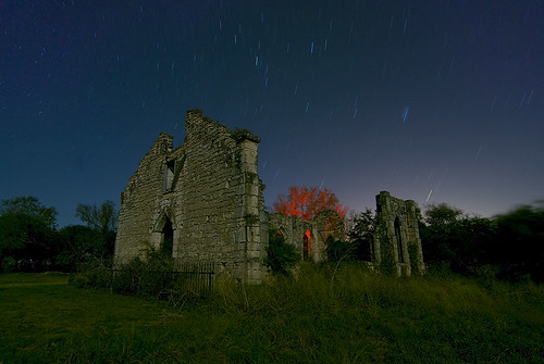 abandoned church night ruins texas dhanis stdominic