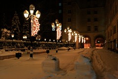 A cold evening in Central Sofia